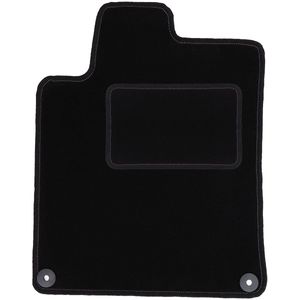 Bestuurdersmat zwart voor: Peugeot 407 coupé, sedan, stationwagen (2004-2011)