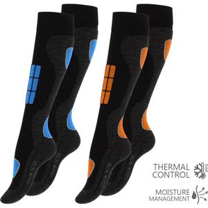 STARK SOUL | Performance Ski Socks | Skisokken | Warme sokken | Skieen |  Lang | 39-42 2 paar