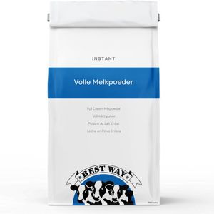 BEST WAY Volle Melkpoeder Instant (Extra goed oplosbaar!) - 25 KG - Puur ingrediënt 25.0 KG- Puur ingrediënt
