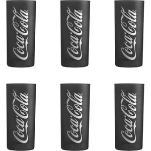 Luminarc Coca Cola Longdrinkglas - Drinkglazen - Zwart - 27 cl - 6 stuks