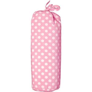 Taftan Hoeslakens Polkadots Roze-60 x 120 cm