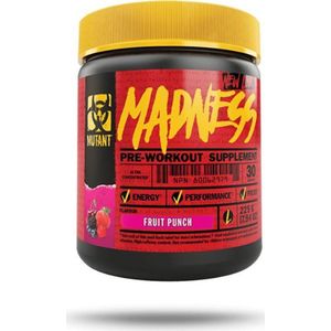 Mutant Madness Pre workout - 30 servings - Fruit Punch