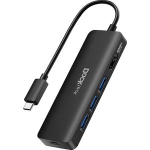 5-in-1 USB-C Dock HDMI Adapter 100W PD voor MacBook Pro/Air M1/M2 - 3 USB 3.0 4K 60Hz HDMI Surface Pro Steam Deck