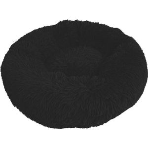 Hondenmand - Donut mand - Supersoft - Kleur: zwart - 65 cm