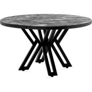 MD Interior Susy ronde salontafel zwart mangohout 60cm