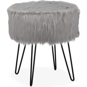 MKSS® Make up Stoel - Kaptafel Kruk - Visagie - Grijs