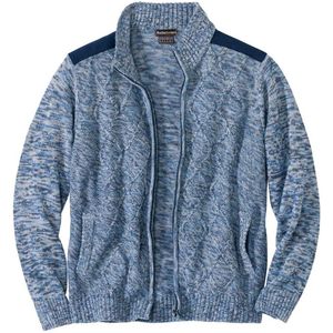 ATLAS FOR MEN - Vest van tricot en suèdine Exploration - Heren - Verkrijgbaar in grote maten - 3XL