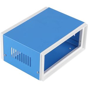 Project Case DIY Box Junction Case 170x130x80mm Blauw Metalen Behuizing