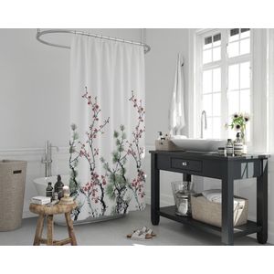 Zethome - Douchegordijn - Badkamer Gordijn - Shower Curtain - Waterdicht - 1x240X200 - Een Stuk - Sneldrogend en Anti Schimmel -Wasbaar en Duurzaam - 7766