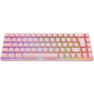 Deltaco Gaming DK440 Draadloos RGB UK Qwerty Gaming Toetsenbord - Roze