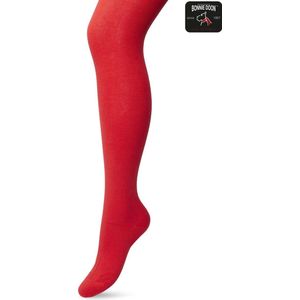 Bonnie Doon Biologisch Katoenen Maillot Dames Rood maat 38/40 M - Uitstekende pasvorm - Gladde Naden - OEKO-TEX gecertificeerd - Bio Cotton Tights - Duurzaam en Huidvriendelijk Bio Katoen - Fel Rood - Southern Fish Red - BP051900.358