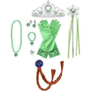 Het Betere Merk - prinsessenjurk meisje - Prinsessen speelgoed meisje - Prinsessen speelgoed - Kroon / Tiara - vlecht - voor bij je prinsessenjurk - verkleedkleding - Toverstaf - Juwelen