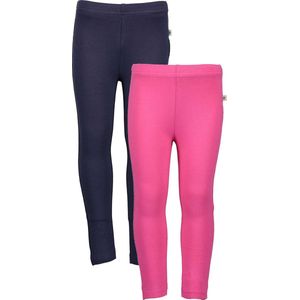 Blue Seven 2 pack BIO BASIC zomer Legging Blauw, Roze - Maat 104