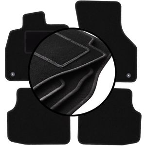 Complete set veloursmatten voor: Skoda Octavia IV A7 sedan, stationwagen, variant, liftback (2020-)