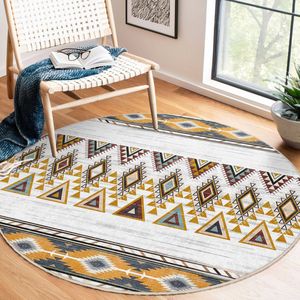 Abstract Gebied Rond Tapijt Grisj Beige Geometrisch Modern Vreemde Vormen Tapijt Antislip Tapijt Minimalistisch Tapijt Diamant Woonkamer Tapijt Luxe Tapijt