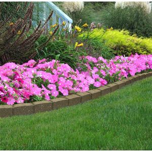 Romeinse steen tuinrand grenzen - gerecycleerd materiaal - ECO GARDEN Lawn Edging