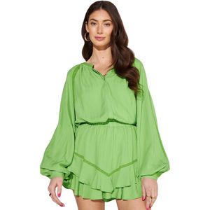 Harper & Yve Yanick-sh Dames - Korte rok - Groen - Maat XL