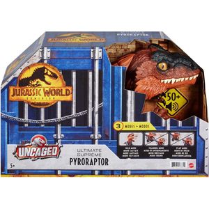 Jurassic World Dominion Ongekooid Wild Brullende Spookdino -  Pyroraptor - Dinosaurus Speelgoed