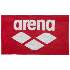 Arena - Pool Soft Handdoek Rood - Wit