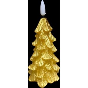 Countryfield Led kaars kerstboom goud 15 cm
