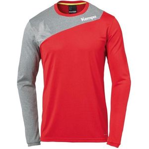 Kempa Core 2.0 Longsleeve Rood-Donker Grijs Melange Maat 2XL