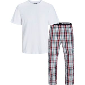 Jack&Jones Heren Jacluca SS Pyjama White