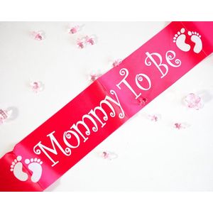 Babyshower Sjerp Mommy to be Meisje Roze Babydouche - Versiering voor zwangere - baby shower Gender Reveal Versiering