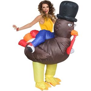 Livano Halloween Outfit - Halloween Kostuum - Pak - Opblaasbaar Kostuum - Costume - Carnaval - Volwassenen - Kalkoen