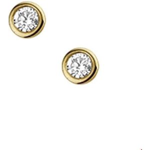 Huiscollectie 4016583 Gouden oorbellen met diamant