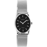 OOZOO Vintage series - zilverkleurige horloge met zilverkleurige metalen mesh armband - C20257