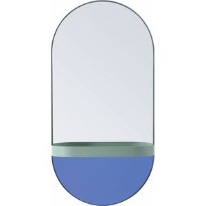 Remember Wallmirror oval with tray - Mint