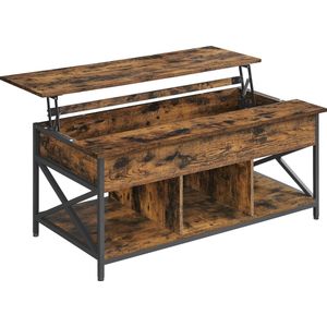 MIRA Home - Salontafel - Woonkamer - Tafel - Bijzettafel - Rechthoekig - 60x120x(48-62)