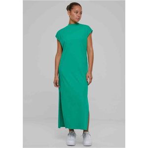 Urban Classics - Long Extended Shoulder Maxi lange jurk - L - Groen