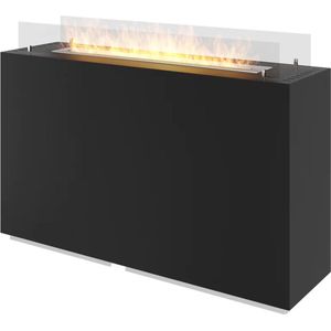 Bio Ethanol Haarden - Incube Zwart Bio Ethanol Vrijstaand haard 110 CM - Moderne kachelhaard - bio ethanol sfeerhaard - bio ethanol openhaard - bio ethanol woonkamer haard - bio ethanol staande haard - biohaard