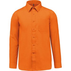 Herenoverhemd 'Jofrey' lange mouwen Kariban Oranje maat 4XL