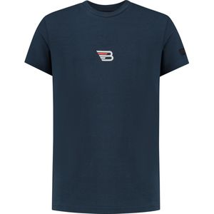 Ballin Amsterdam T-shirt with front and backprint Jongens T-shirt - Navy - Maat 10