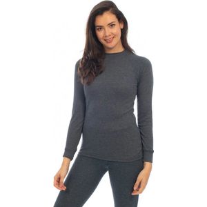 Heatkeeper thermo dames basic broek/shirt set - XL - Antraciet