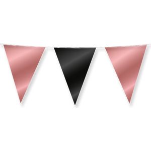 Party Flags foil - Rosegold and black