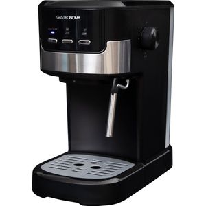 Gastronoma Pistonmachine - Espresso Koffiemachine met gemalen bonen en melkopschuimer - 18110002 - Zwart