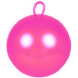 Skippybal roze 60 cm - Grote skippybal voor kinderen - Buitenspeelgoed voor jongens/meisjes - Sterk materiaal - Makkelijk op te blazen