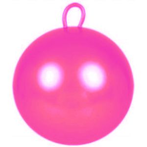 Skippybal roze 60 cm - Grote skippybal voor kinderen - Buitenspeelgoed voor jongens/meisjes - Sterk materiaal - Makkelijk op te blazen