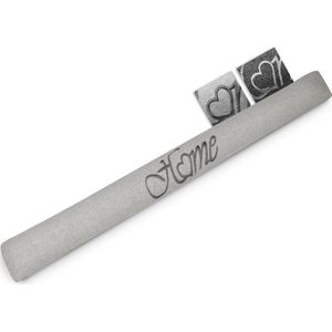 Beautissu Tochtstopper Deur Tuuli HO - 8 x 100 cm – Tochthond Grijs – Tochtkussen voor Deur en Ramen - Tochtrol