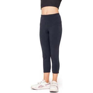 Bellivalini – Leggings – Meisjes – 3/4 Capri – Viscose – Grafiet ��– 128 - BLV-BLV50-280-LE