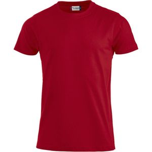 Clique Premium Fashion-T Modieus T-shirt kleur Rood maat 3XL