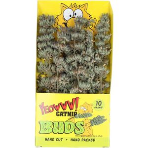 Yeowww! Catnip Buds – Catnip voor katten – Kattenkruid – Kattenspeelgoed – Navulling voor kattenspeeltjes – Katten snacks – Stress verlagend - 10 gram