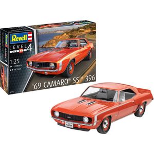 1:25 Revell 07712 1969 Camaro Car SS 396 Plastic Modelbouwpakket