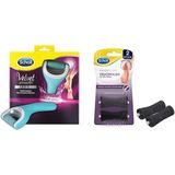 Scholl Velvet Smooth + Skin scrub navulling rollers- Scholl - Exfoliatie Roller Voeten En Benen 2 Stuks-Eelverwijderaar- Voetverzorging – Huidverzorging- Scholl Velvet Smooth.