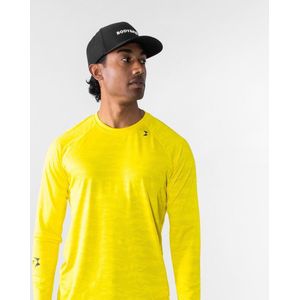 Body & Fit Perfection Stretch T-Shirt - Sportshirt Heren - Fitness Top Mannen – Maat XL - Geel