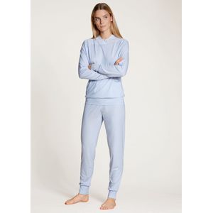 CALIDA-Elegant Dreams-Vrouwen-Pyjama lange broek-Blauw-Maat-40-42