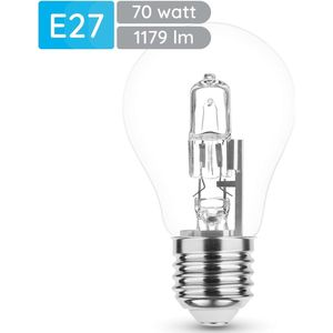 Modee E27 Halogeen Lamp Dimbaar 70W ECO - 1179lm - 2700K - Warm Wit - ECO Halogeen Globe A55